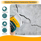 Concrete Crack Filler, High Elasticity Cement Crack Repair Sealant, Self-Leveling Waterproof Caulking Glue for Driveways, Walkways, Patios, Outdoor Concrete Joint Repair-4 PCS