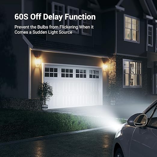 DEWENWILS Light Sensor Socket, E26 E27 Dusk to Dawn Light Bulb Sockets for Light Fixtures, Compatible with Incandescent/CFL/LED/Halogen Bulbs, ETL Listed, 6 Pack, White