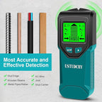Stud Finder - 5 in 1 Electronic Stud Finder Wall Scanner, Stud Sensor with Digital LCD Display & Intelligent Smart Chip, Beam Finders Wall Detector for Wood AC Wire Metal Studs Joist (‎Peacock Blue)