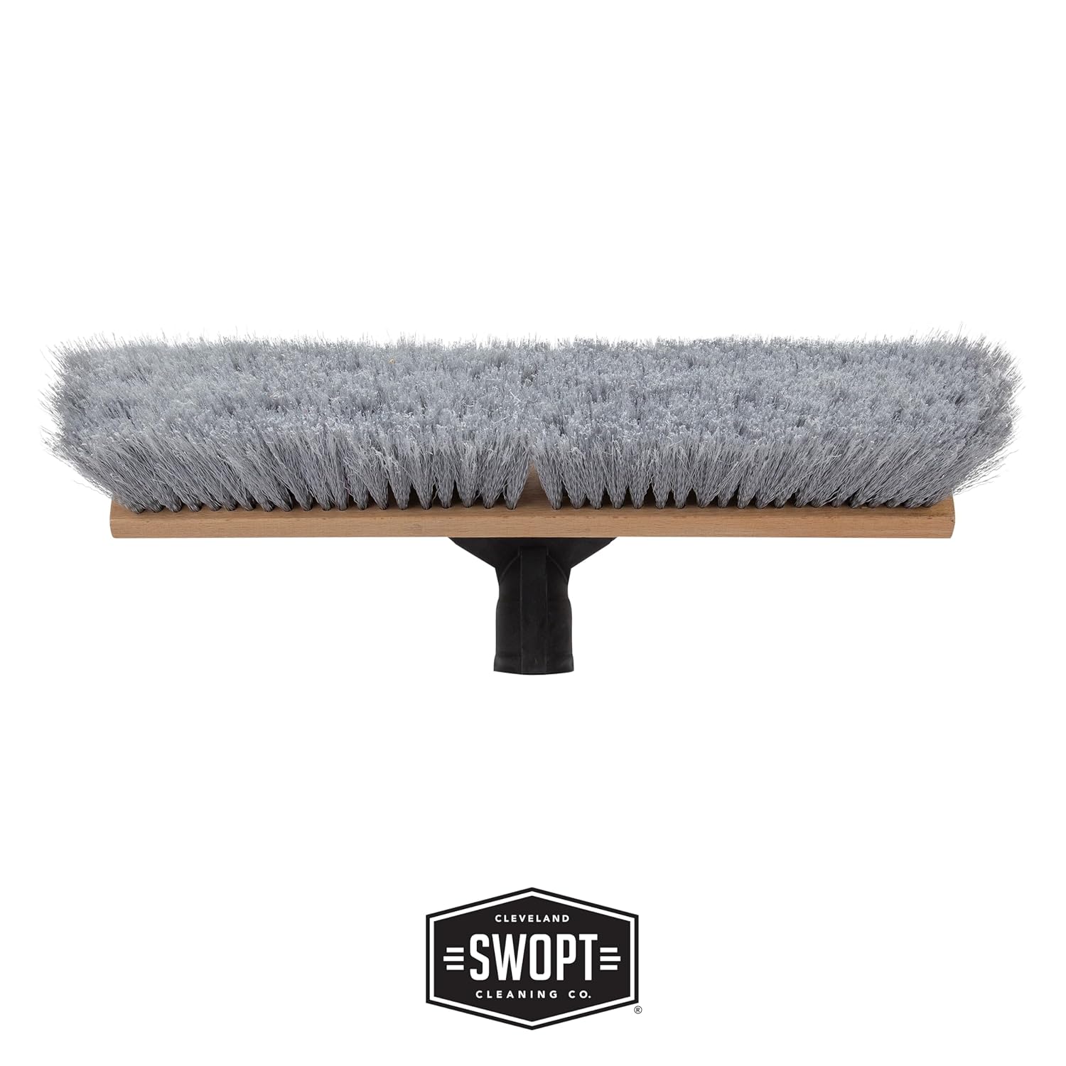 SWOPT 18” Premium Multi-Surface Push Broom Head — Indoor and Outdoor Push Broom — Cleaning Head Interchangeable with All SWOPT Cleaning Products for More Efficient Cleaning and Storage