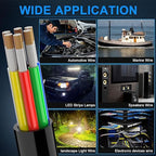 NAOEVO 14 Gauge Wire 6 Conductor Electrical Wire, 14 AWG Stranded PVC Cord, 12V Low Voltage/Tinned Copper/Flexible Cable for Automotive Wiring, Lamp Cord, Marine Cable (50FT)