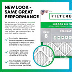 Filterbuy 10x20x1 Air Filter MERV 8 (MPR 700) Dust Defense Replacement (6-Pack), Electrostatic Pleated HVAC AC Furnace Filters, Made in USA (Actual Size: 9.50 x 19.50 x 0.75)