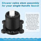 Dreyoo 2 Pieces Pressure Balancing Cartridge and Valve Stem Assembly, Compatible with 971-2500 and 974-2910, Compatible with Pfister 0X8/JX8/VB8/JV8 Deep Casting Valve, for Single Handle Tub/Shower