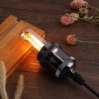 6 Pack T32 T12 Dimmable Tube LED Bulb, 4W Equivalent to 40W Amber Glass Warm E26 Base for Chandeliers, Wall sconces, Floor Lamps, Table Lamps and Other Indoor Lighting fixtures