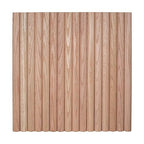 Architectural Products by Outwater 1' Wide x Nominal 4' High x 5/16' Thick Flexible Tambour Sheet, Red Oak