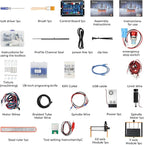 ACMER CNC Router Machine 500W, 3018 Engraver for Wood/Metal/Acrylic Cutting Milling 11.8"x7", ±0.025mm Precision ER11 Chuck, ESP32 Control, Compatible with Candle/Easel,Ascarva 3S
