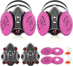 Reusable Half Face and Full Face Gas Mask with Activated Carbon Filter Against Organic Vapor/Dust/Chemical