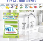 SANI 360° Sani Sticks Drain Cleaner and Deodorizer, 24 Count, Lime Honey Enzyme Pipe Cleaners, Eliminate Odors, Prevent Clogged Drains, Safe for Sinks, Bathtub Drains, Septic Tanks