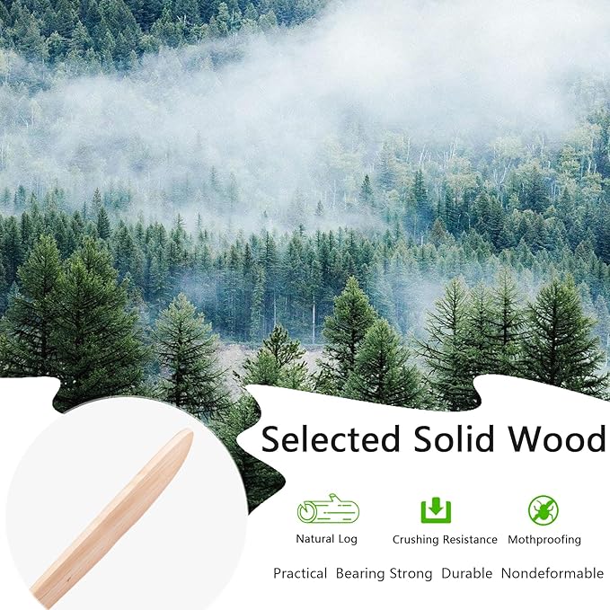 42" Wood Ceiling Fans with Lights and Remote Control,Indoor Outdoor 3 Blades Wooden Ceiling Fan for Garage,Patio,Living Rooms,Bedrooms,Offices,Farmhouse(Nickel+Raw wood)