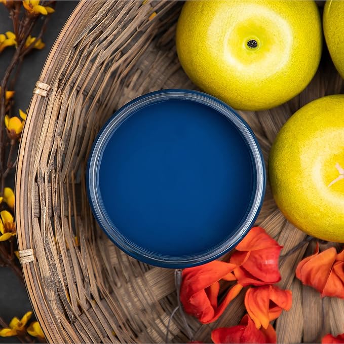 Dixie Belle Paint Company Chalk Finish Furniture Paint - Bunker Hill (32oz) - Matte Indigo Blue Chic Chalk Mineral DIY Furniture Paint