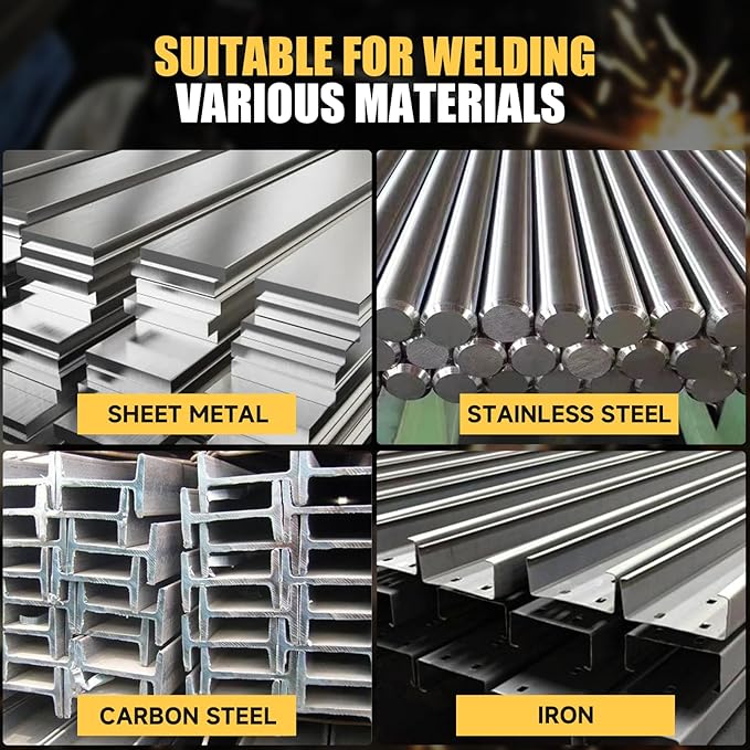 Alloyman 120A Stick Welder 110V for 1/16"-1/8" Rods, LED Display with Digital IGBT Inverter small welding machine, Portable Welding Machine with Hot Start, Arc force and Anti-Stick