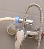 1/2" Brass 3-Way Switch Valve Shower Switch Adapter with Seal, Three-Way Vents Adapter Switch Valve for Shower System, Kitchen, Bathroom, Chrome