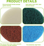 16pcs Electric Cleaning Brush Pad Set 4 Foam Pads 4 Kitchen Mats 4 Heavy Duty Pads 4 Microfibre Pads fit for Bosch Home/Garden 6033 Battery Cleaning Brush