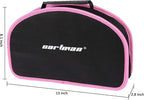 CARTMAN 52 Piece Tool Set Hand Tool Set with Easy Carrying Round Pouch - Perfect for DIY Pink