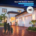 HIFEELE 2 Pack Motion Sensor Outdoor Lights Wall Mount Lantern, White Dusk to Dawn Outdoor Lighting, Anti-Rust Waterproof Exterior Light Fixture with Tempered Glass for House Porch Garage Entryway