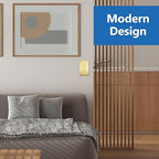 LIDER Brushed Gold Minimalist Design Decorator Switch, Frameless Paddle Wall Light Switch, On/Off Rocker Switch, 3-Way or Single Pole, Residential Grade, UL Listed, 3 Wire, 15A 120-277VAC