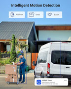 ANNKE 8CH 3K Lite AI DVR with Human/Vehicle Detection, H.265+ Surveillance Security Camera System with Audio and 4pcs 1080P Security Cameras with Dual Light, IP67, Color Night Vision, 1TB Hard Drive