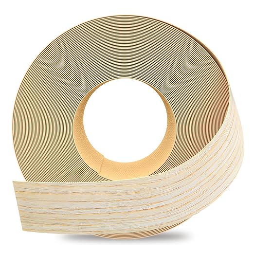 GSCIT Club Oak Edge Banding, 1 1/2 inch x 10ft roll of Veneer Edge Banding -Pre-glued Flexible, Real Wood Tape Banding for Cabinet Repair Furniture Restoration