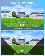 【All-in-One Security System】 Outdoor Wired Security Camera System with 10’’ Monitor, Home Video Surveillance Systems, Outside CCTV Cameras for Home Security