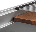 Ruvati 45-inch Undermount Workstation Kitchen Sink – 16 Gauge Stainless Steel Single Bowl with Ledges & Accessories – RVH8333