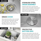 Kraus KHU101-24L Standart PRO 24-inch Undermount 16 Gauge Single Bowl Laundry and Utility Sink, 24 Inch, Tight Radius