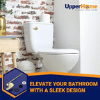 Universal Toilet Handle Lever Replacement - Toilet Flusher Replacement, Front Mount Toilet Tank Lever Fits Most Toilet Tanks - Efficient and Easy to Install Toilet Handle Replacement - Brass Polished