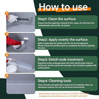 Clear Coating 1 Gallon, UV Defense, Concrete Sealer, Transparent Waterproof Adhesive & Invisible Waterproof Agent, Acrylic, for Roof, Wall, Indoor & Outdoor