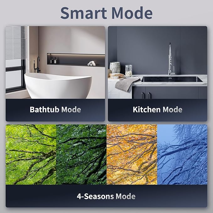 Ranein Natural Gas Tankless Water Heater with Vent Pipe, Indoor Max 4.3 GPM, 100,000 BTU Instant Hot Water Heater