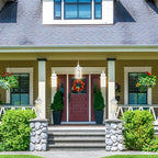 Darkaway Outdoor Lights Fixtures Wall Mount, Outdoor Wall Sconce with Seeded Glass Waterproof Outside Exterior Lights Fixture for House, Front Porch, Patio (2 Pack, White)