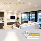 Par30 39W Short Neck Halogen Flood Light Bulbs, 120V 2700K Warm White Dimmable High Brightness, E26 Base, Great for Accent Lighting, Tracking Light, Recessed Light Bulb, 6pcs