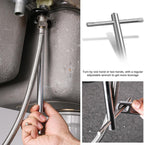 HAUTMEC PL0024 10" Basin Wrench Sink Faucet Wrench for Tight Spaces with Adjustable 3/8'' to 1-1/4''