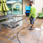 24" Pressure Washer Surface Cleaner Mate with 5 Nozzles Water Broom, Stainless Steel Surface Cleaner for Pressure Washer, Dual Handle Power Washer Surface Cleaner for Concrete Driveway, 4200 PSI