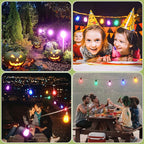 12-Pack Orange Purple String Light Bulbs, Patio String Light Replacement Bulbs for Outdoor Indoor, 1W E26 Base S14 LED Bulbs for Christmas Halloween,Holiday,Home Decor(6 Orange + 6 Purple)