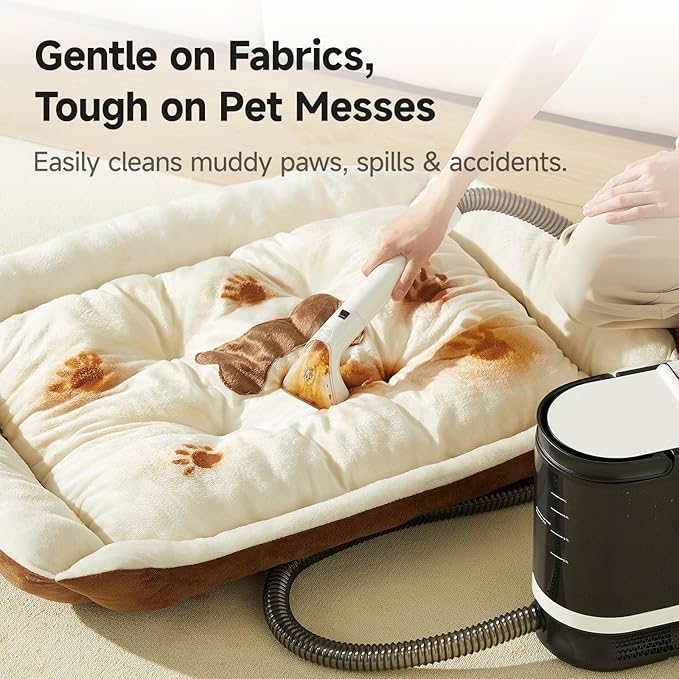 uwant 18Kpa Portable Carpet Cleaner Powerful Suction Upholstery Cleaner Machine for Pet, Spot Cleaner with Specialty Tools for Car, Couch, Rug, Sofa, Furniture