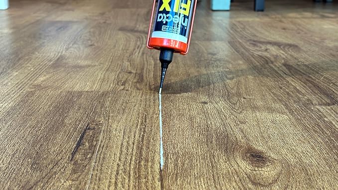 Precision 300ml from Floor-Fix Pro - Fix Loose Tiles - for Loose & Hollow Tiles, Wood, LVT & Laminate - Includes 1.9mm Syringe Tip - Adjustable to 6mm + Anti-Clog Performance (Pack of 12)