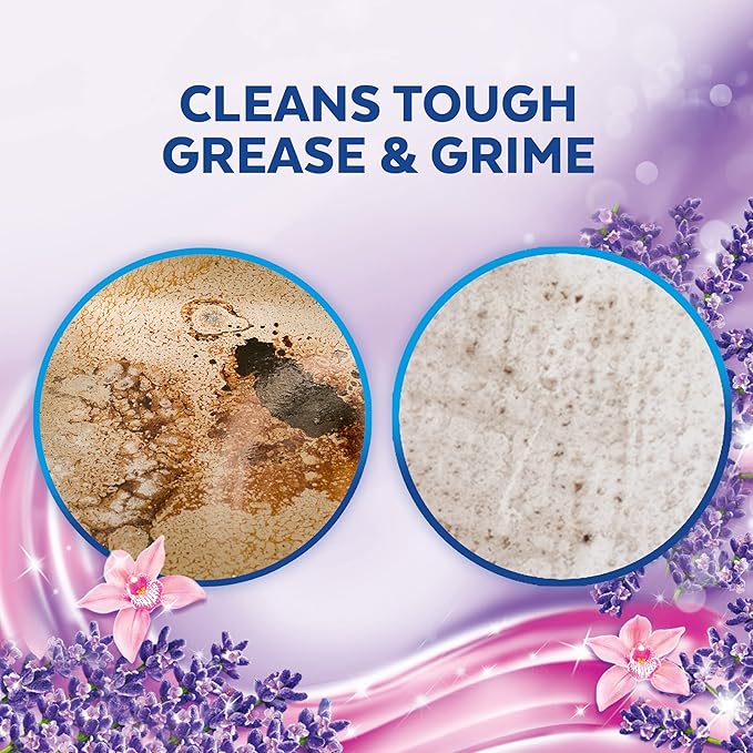 Lysol Multi-Surface Cleaner, Sanitizing and Disinfecting Pour, to Clean and Deodorize, Lavender and Orchard Essence, 144oz (Pack of 4)