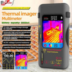 BSIDE Thermal Imaging Camera Multimeter with Macro Lens 320×320 Resolution with 20000 Words Multimeter Function 3.98'' Touchscreen 25Hz Infrared Thermal Camera 15 Thermal Palettes Auto-Ranging Tester