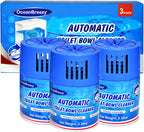 Toilet Bowl Cleaners 3 Bottles | Automatic Long-Lasting Blue Toilet Cleaner Tablets, Septic Safe Toilet Bowl Tablets in Bottles | Larger capacity | Prevent Stain Buil（2800 Flushes Each）