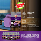 Scotch-Brite Glass Cooktop Pads, Scratch-Free & Non-Abrasive Scrubbers for Glass or Ceramic Stovetops, Cleans Burnt-On Messes with Just Water, Reusable Dishwasher-Safe Design (12 Pads)