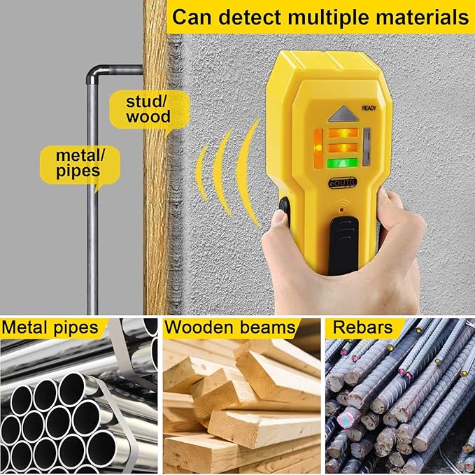 Stud Finder Wall Scanner Wood and Metal Detector Sensor for 3/4 inch Thickness Wall (ST102(Come with Battery))