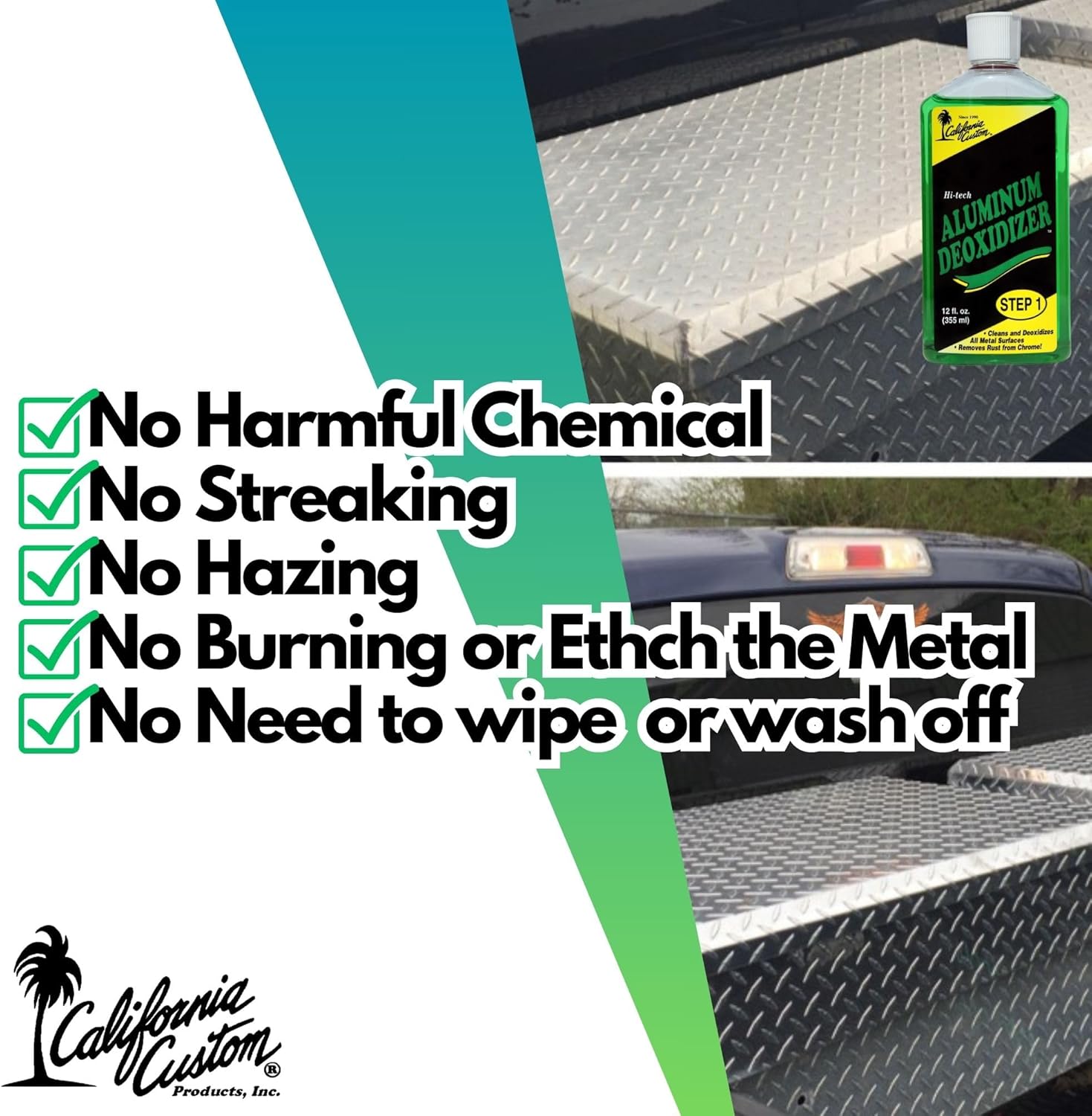 Products – Aluminum Deoxidizer Cleans & Deoxidizes Metal Surfaces, Removes Rust, Great for Aluminum, Brass, Copper, Chrome, Silver, Stainless & Gold, 12oz