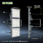 STASUN 150W LED Flood Light, Mini Series Outdoor Floodlight, 15000LM 6000K Daylight White, IP66 Waterproof, 3 Adjustable Heads, LED Exterior Flood Lights for Backyard, Driveway, Garage, Patio, Porch