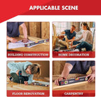 ARROW 16-Inch Level, Magnetic Torpedo Level with 45°/90°/180° Bubbles, Aluminum Alloy Body, Precision-Machined Base, Shockproof Rubber End Caps, V-Groove & Hanging Hole for Construction, Carpentry