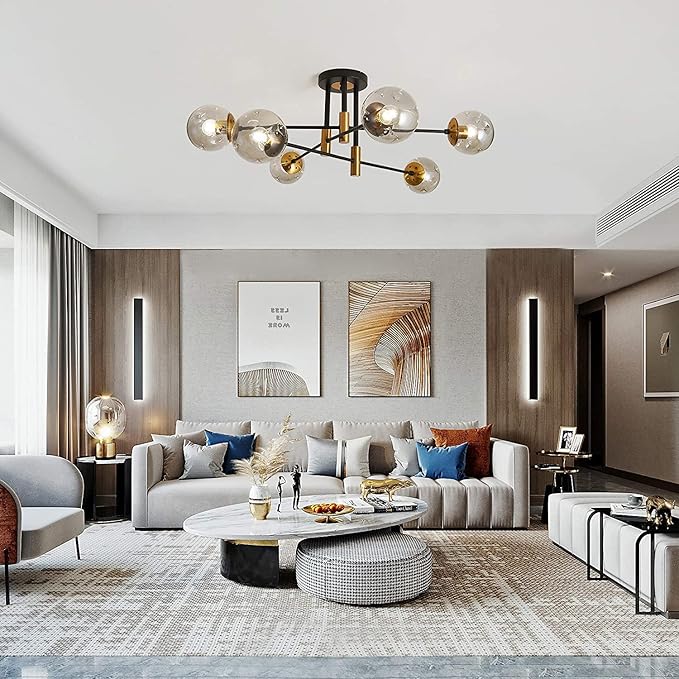 Leools Dimmable E26 LED Bulb 4W Equal E26 40 Watt Light Bulb,E26 Globe Edison Light Bulbs,Daylight 4000K G16.5 Light Bulb led for Pendant,Chandeliers,Vanity,Wall sconces, AC120V,400lm.6Pack