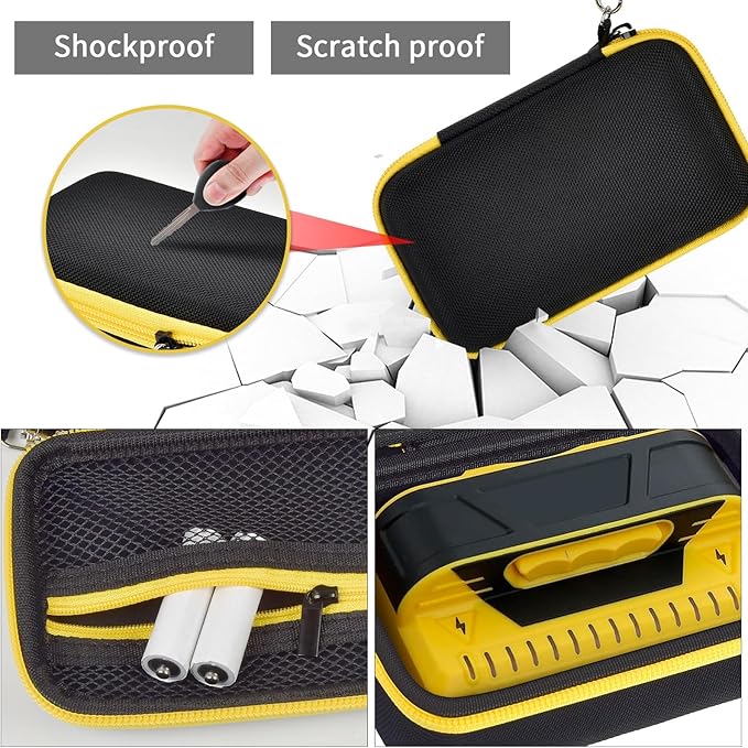 Case Compatible with Franklin Sensors ProSensor M150 M90 Stud Finder, Wall Scanner Carrying Travel Storage Bag Holder for Sensors Level with Mesh Pocket for Battery & Other Accessoires (Box Only)
