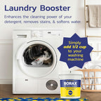 Raw Borax (10 lbs) - 100% Pure, Unscented, Multi-Purpose Cleaner & Detergent Booster - Natural Household Cleaner and Stain Remover - Made in the USA