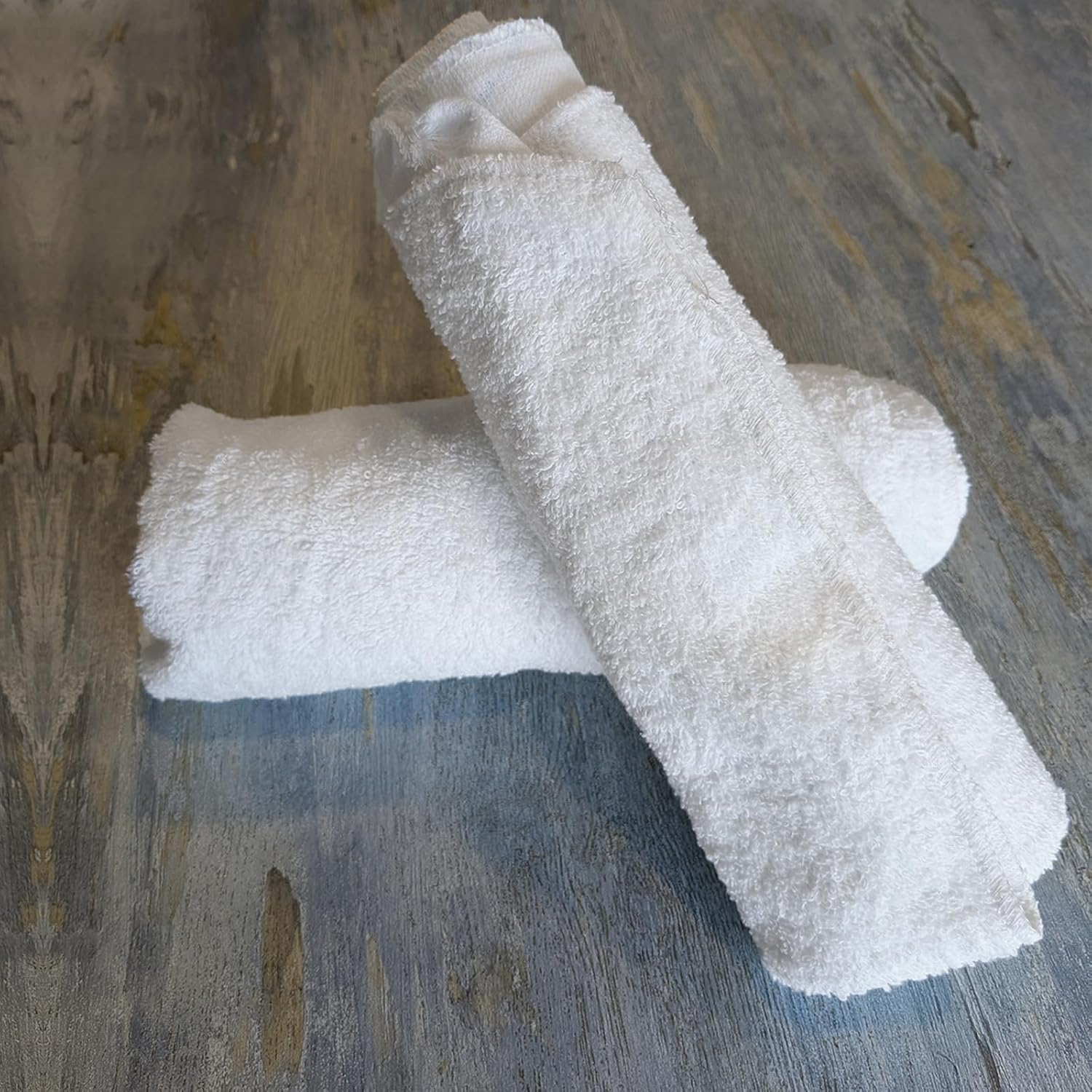 Premium White Terry Cloth Rags (10 lbs.Bag - 4 Pack) Super Absorbent Cotton Towel Cleaning Rags for Garage, Industrial Use & Housekeeping