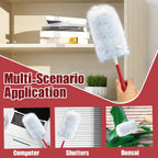 JEHONN Duster Refills 30 Counts for Swiffer, 4X Heavy Duty Microfibers, 360 Degree Dusting Kit with 1 Handle, Multi-Surface Dust Removing Tool for Cleaning Blinds Bookshelf Furniture Electronics