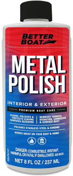 Metal Polish Cleaner and Chrome Marine Grade for Boats Cars Aluminum Stainless Steel (reformulated)