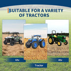 Tow Behind Landscape Rake, 60" Tow Dethatcher with 21 Steel Coil Tines, Lawn Dethatcher Rake Attaches to 48" or 60" Toolbars and 3-Point Suspension Systems, for Leaves, Pine Needles, and Grass, Orange